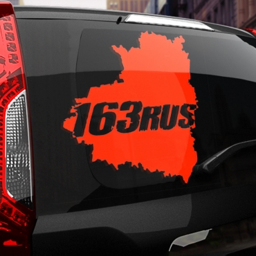 Наклейка 163 rus
