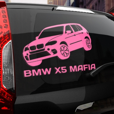 Наклейка BMW X5 МАФИЯ