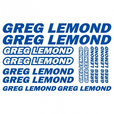 Наклейка GREG LEMOND комплект 30х20 см