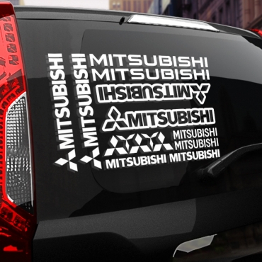 Наклейка Mitsubishi набор