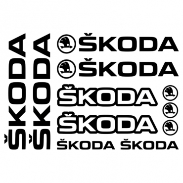 Наклейка SKODA набор