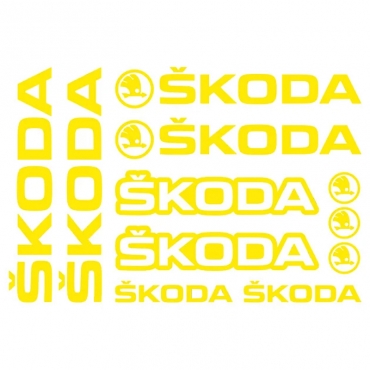 Наклейка SKODA набор