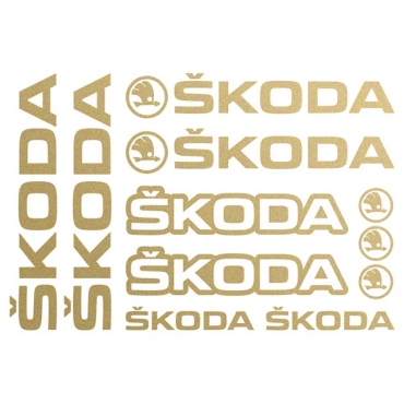 Наклейка SKODA набор