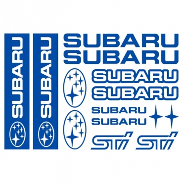 Наклейка Subaru набор