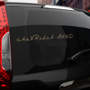 Наклейка логотоп Chevrolet Aveo