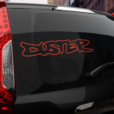 Наклейка надпись Renault DUSTER