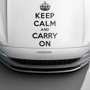 Наклейка Keep calm and carry on