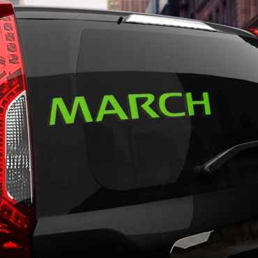 Наклейка Nissan MARCH