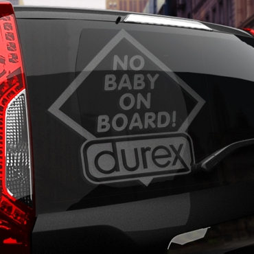 Наклейка No baby on board