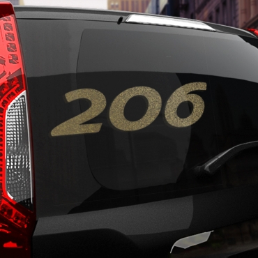 Наклейка Peugeot 206