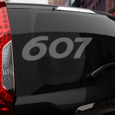 Наклейка Peugeot 607