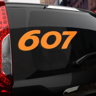 Наклейка Peugeot 607