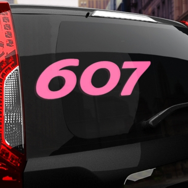 Наклейка Peugeot 607