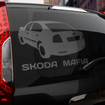 Наклейка SKODA МАФИЯ