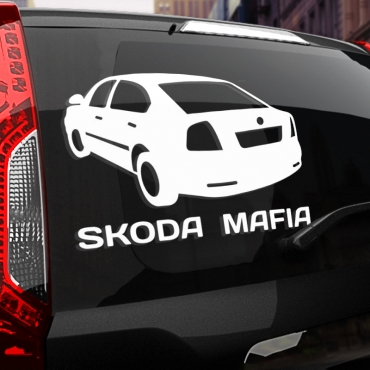 Наклейка SKODA МАФИЯ