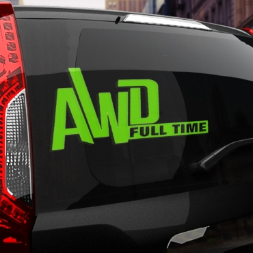Наклейка Toyota AWD Full Time