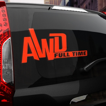 Наклейка Toyota AWD Full Time