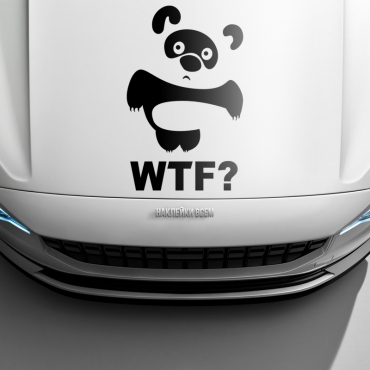 Наклейка винни-пух wtf