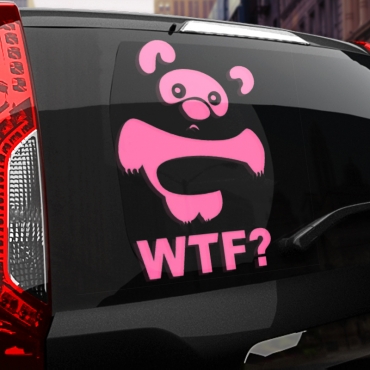Наклейка винни-пух wtf