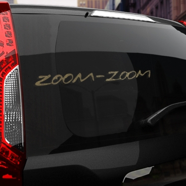 Наклейка Zoom-Zoom
