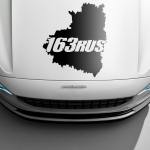 Наклейка 163 rus