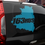 Наклейка 163 rus