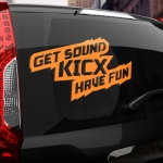 Наклейка Get sound KICX have fan