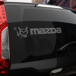 Наклейка надпись злая MAZDA