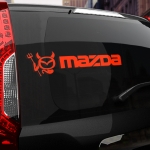 Наклейка надпись злая MAZDA