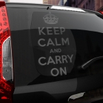 Наклейка Keep calm and carry on