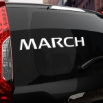 Наклейка Nissan MARCH