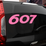 Наклейка Peugeot 607