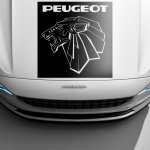 Наклейка Peugeot лев